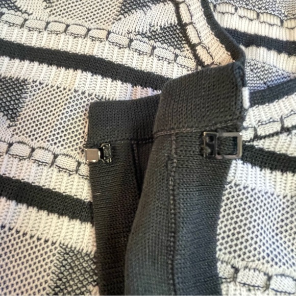 Ming Wang Geometric Cardigan Black/White Size 2X - Picture 7 of 12